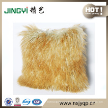 Simple Mongolian Sheep Skin Pillow Cover